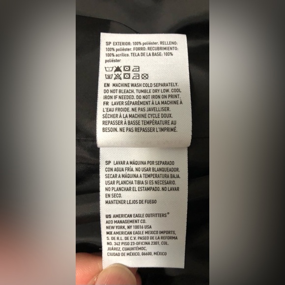 American Eagle shiny puffer coat M - Picture 9 of 15